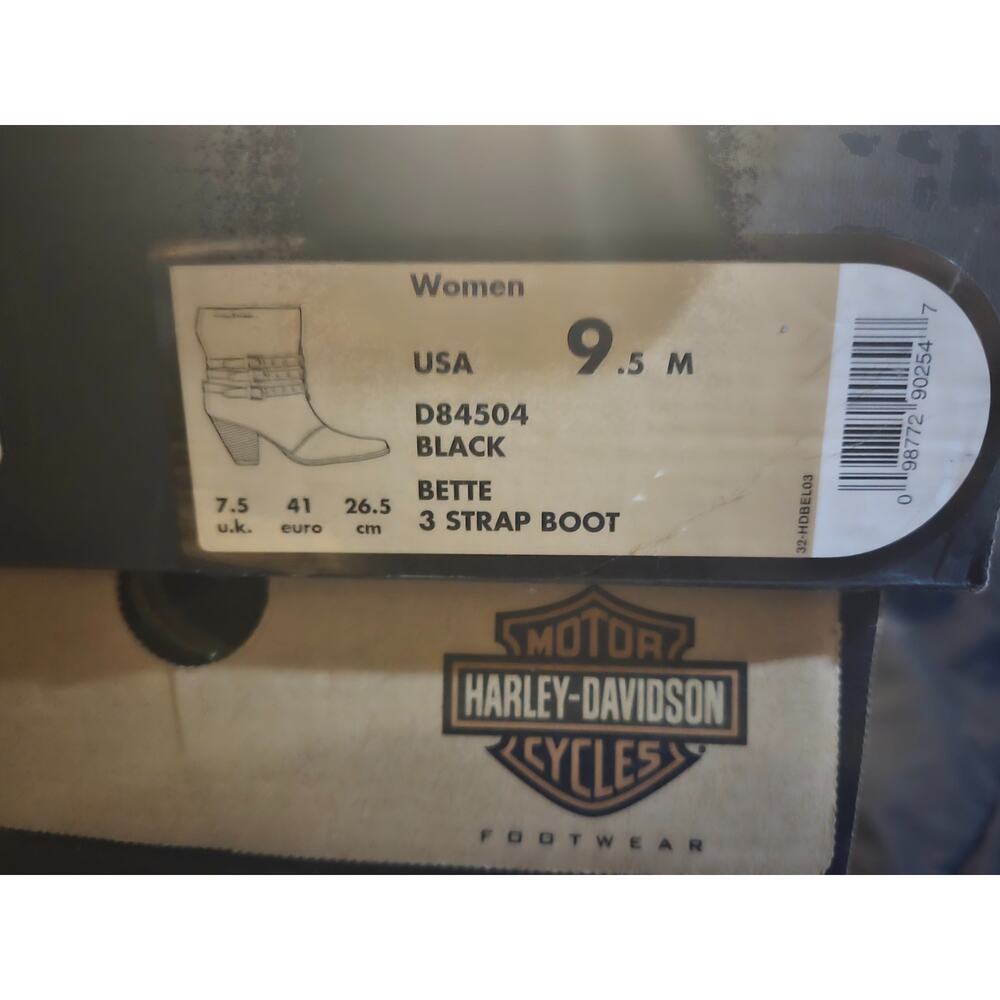 Harley Davidson Bette 3 strap Zip Boot ladies size 9.5 - Picture 16 of 16